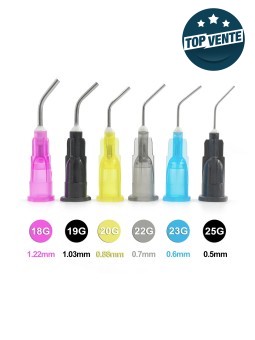 Embouts de seringue Coudées